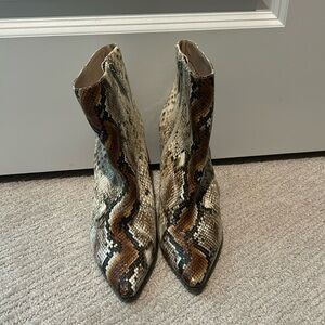 Snake skin go go boots